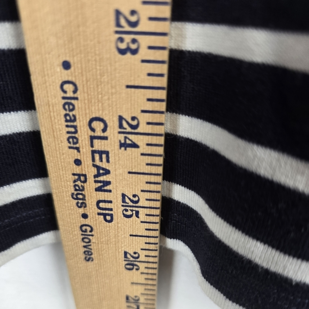 Talbot's Lot Of 2 Blue/ Navy Striped And Teal Long Sleeve Shirts Sz M - Picture 7 of 11